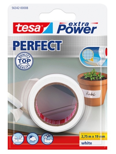 Tesa Extra Power Perfect tekstiltape - Vælg farve og størrelse